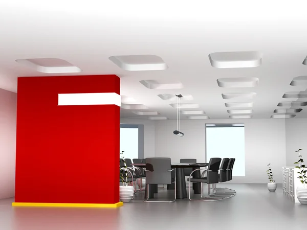 Sala de reuniones de negocios en oficina con decoración moderna — Foto de Stock