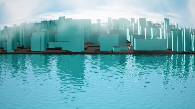 Abstract image of city landscape