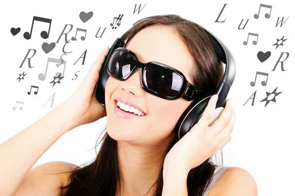 Listening to Music — Stock Photo, Image