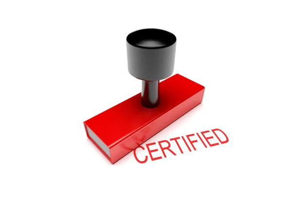Сертифицированная 3d печать — стоковое фото