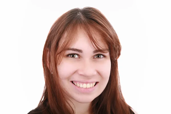Portrait of smiling businesswoman, isolated on white — Stock Photo, Image