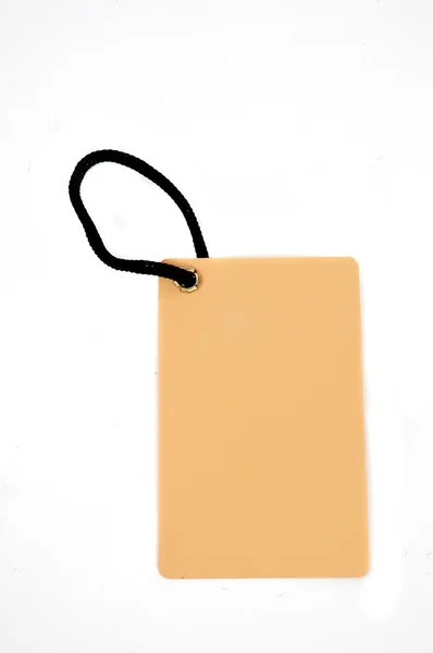 Boş kahverengi kağıt etiket — Stok fotoğraf