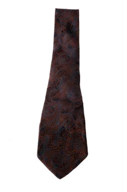 Çiçekçi kahverengi kravat