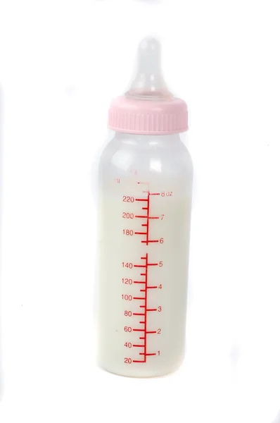 En användning mjölkflaskor — Stockfoto