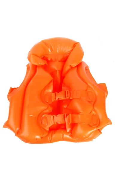 Chaleco salvavidas plástico naranja — Foto de Stock