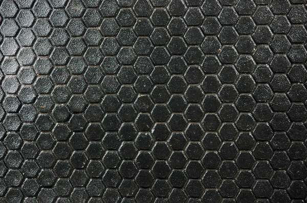 Zwarte honingraat patroon — Stockfoto