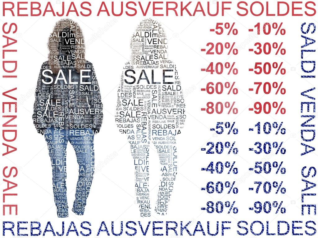 Sale of Clothes. Jacket and Jeans