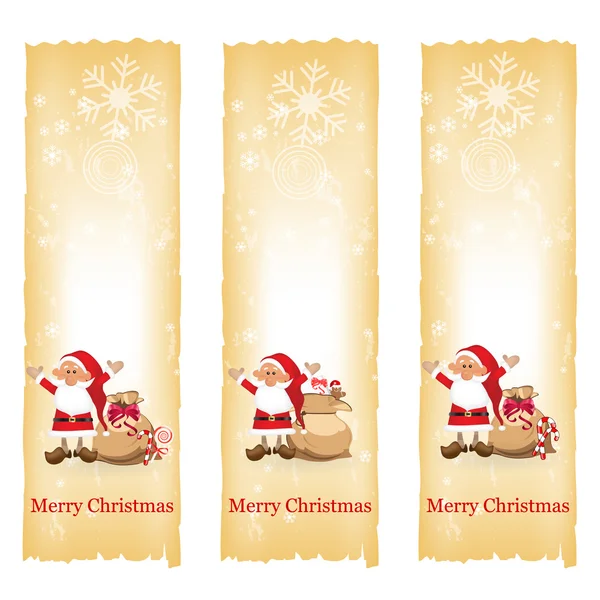 Karácsonyi bannerek — Stock Vector