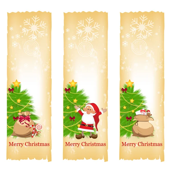 Karácsonyi bannerek — Stock Vector