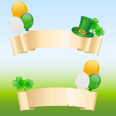 St. Patrick's banner clipart