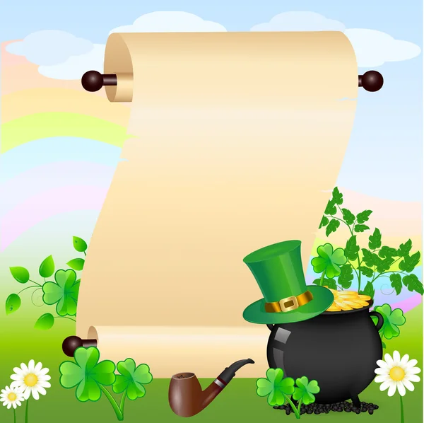 St. Patrick de scroll — Stockvector