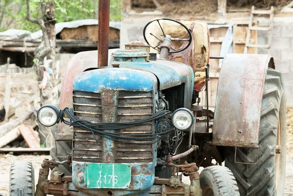 stock image Old blue tractor