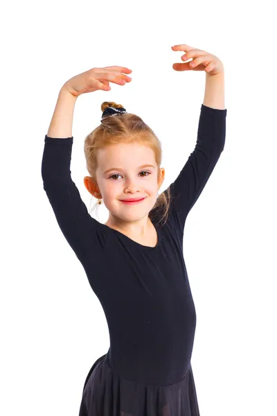 La chica que entrena la gimnasta — Foto de Stock