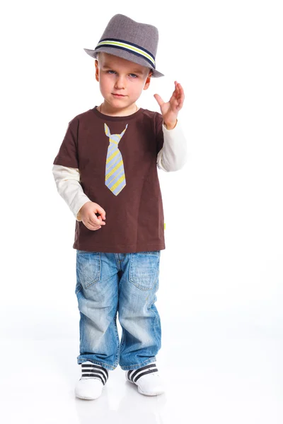 Little fashionable boy — Stock Photo, Image