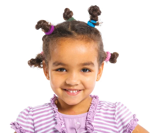 Pequena menina negra — Fotografia de Stock