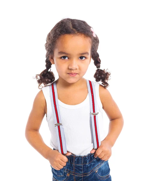 Kleines schwarzes Mädchen — Stockfoto