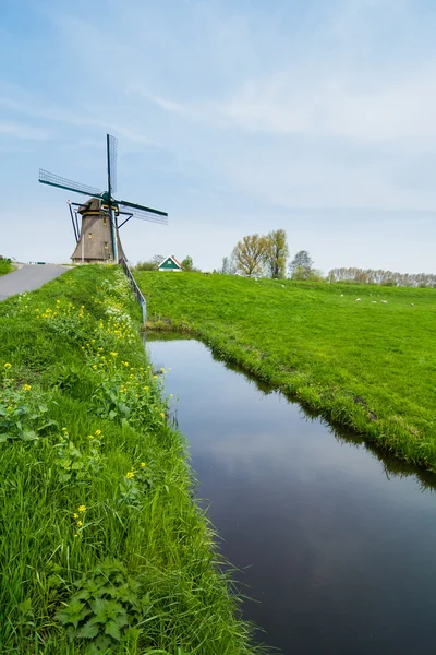 Holländsk väderkvarn. Nederländerna — Stockfoto