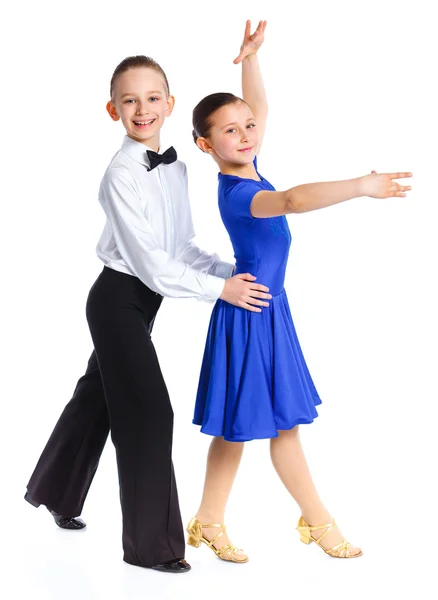 Jovens dançarinos de salão — Fotografia de Stock