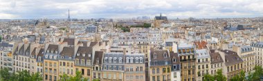 Panorama of of Paris, France with the Eiffel tower clipart