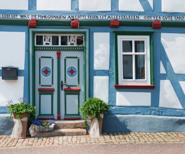 German Half-timbered house clipart