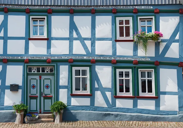 Немецкий полудеревянный дом — стоковое фото