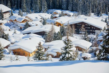 evler, Avusturya Alplerinde Tirol bölgesinin.