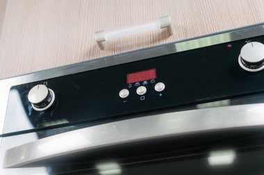 Controls on the oven clipart