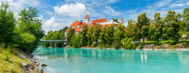 Castle in Bavarian Town Fuessen clipart