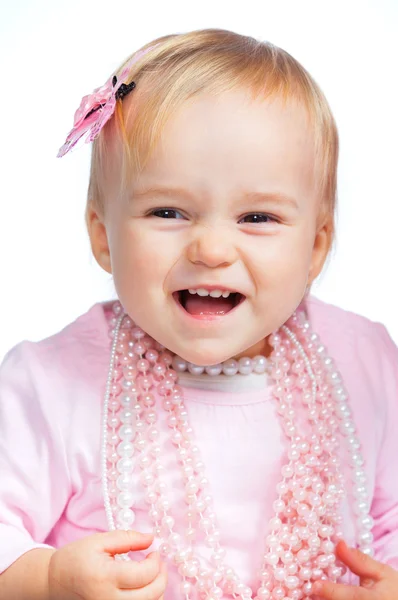 Portret van een schattige babymeisje — Stockfoto