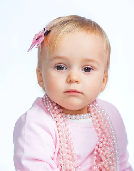 Portrait d'une adorable petite fille — Photo