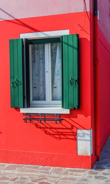 Casas coloridas de Burano, Veneza, Itália — Fotografia de Stock