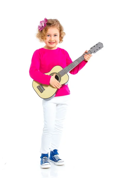 Chica con guitarra —  Fotos de Stock