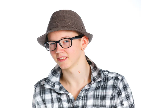 Close-up portrait of a young boy — Stock Photo, Image