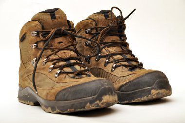 Hiking boots clipart