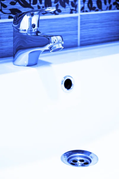 Modern Bathroom Taps — Stock Photo, Image