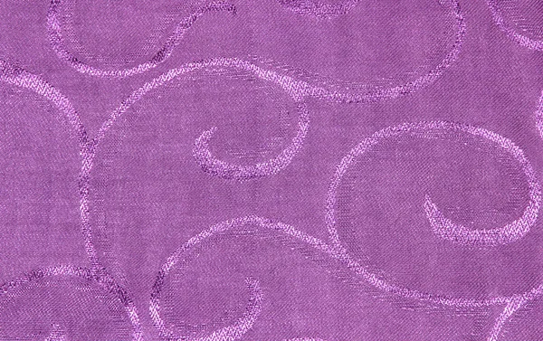 Light violet fabric with ornament — Stock Photo, Image