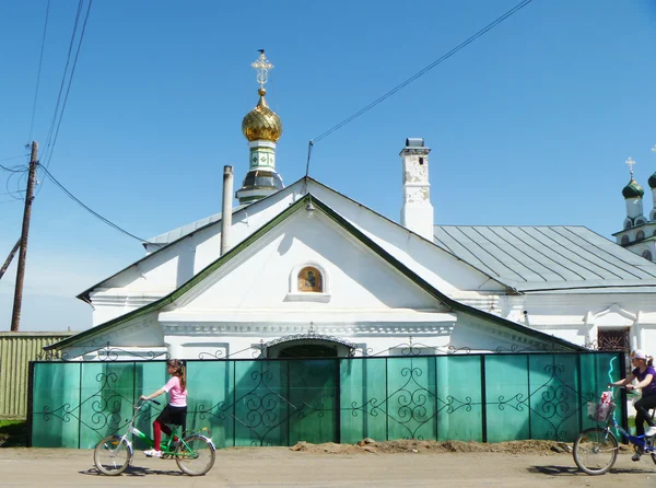 Vladimirskaya-templom a falu Mstera — Stock Fotó
