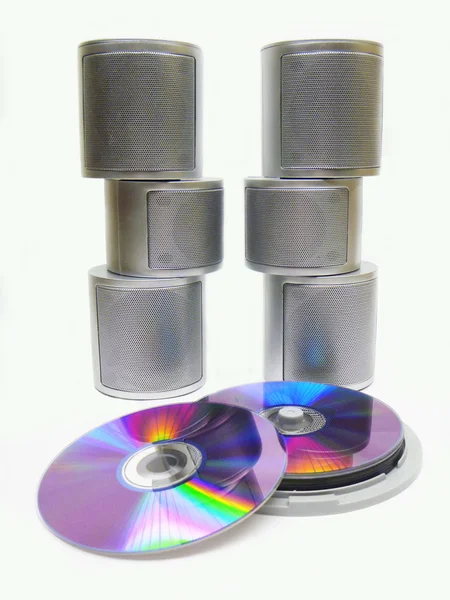 Flexible disks on background kolinsky — Stock Photo, Image