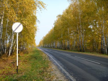 sonbahar yol mesafe bırakır