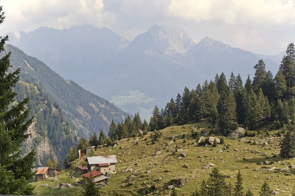 Randonnée dans le Spronsertal au Tyrol du Sud, Italie — Photo