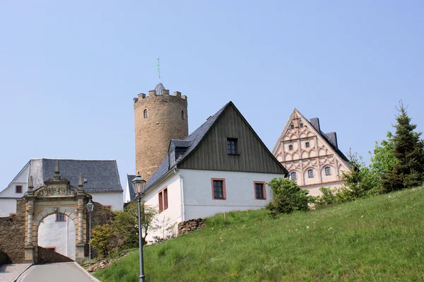 Ένα παλιό κάστρο στην το erzgebirge — Φωτογραφία Αρχείου
