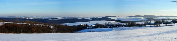 stock image Winter panorama in the Erzgebirge