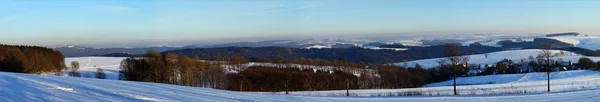 Зимний пейзаж Эрцгебирге — стоковое фото