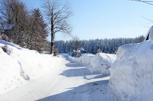 Winterlandschaft im Erzgebirge — Stockfoto