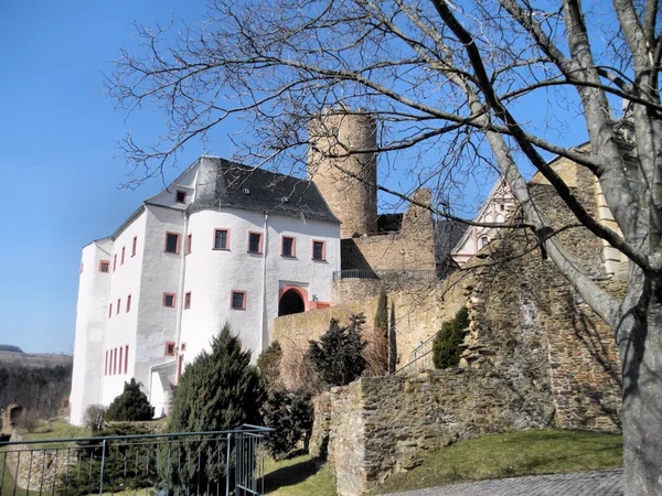 Vista desde el jardín del castillo — Foto de Stock