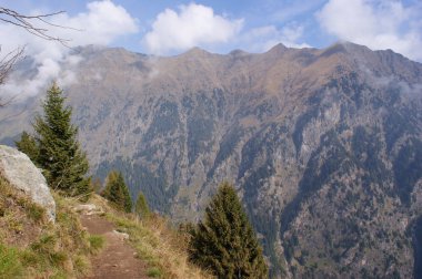 Mountain tour to the Spronser Lakes, South Tyrol clipart