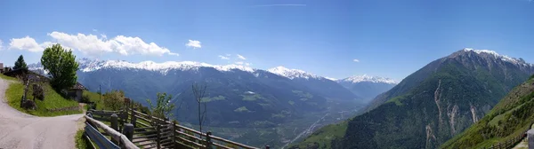 Zobrazit v etschtal v Jižní Tyrolsko, Itálie — Stock fotografie