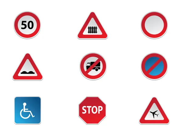 Road Signs — Stock Vector