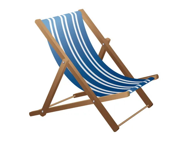 Chaise de plage — Image vectorielle