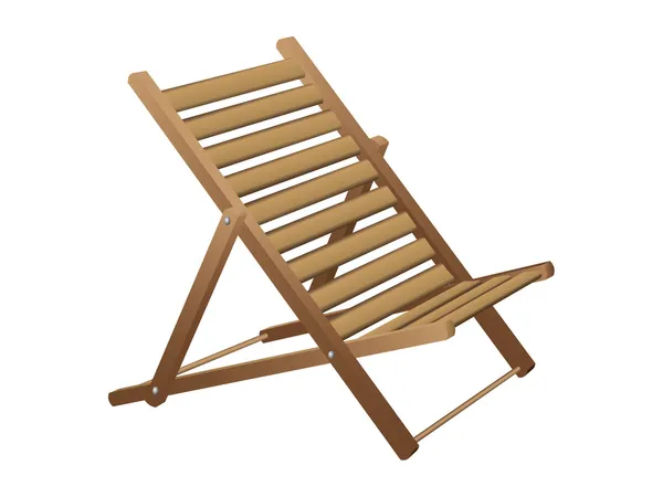 Cadeira de praia — Vetor de Stock